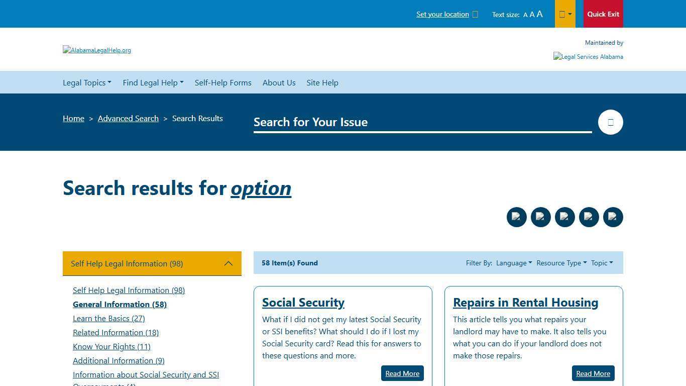 option page 2 - Search | AlabamaLegalHelp.org | A guide to free and low-cost legal aid, assistance & services in Alabama